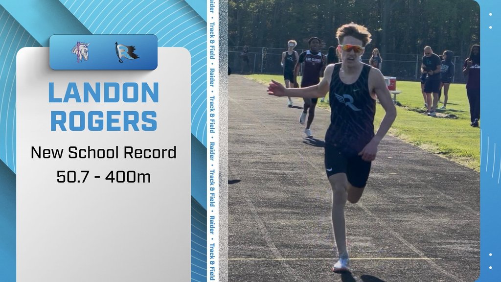 LANDON ROGERS - New School Record 400m