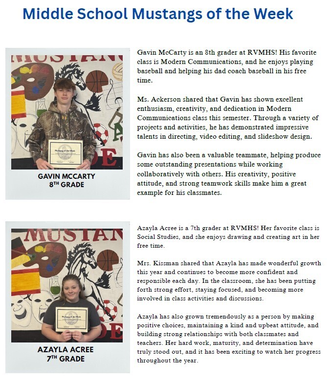 mustangs of the week