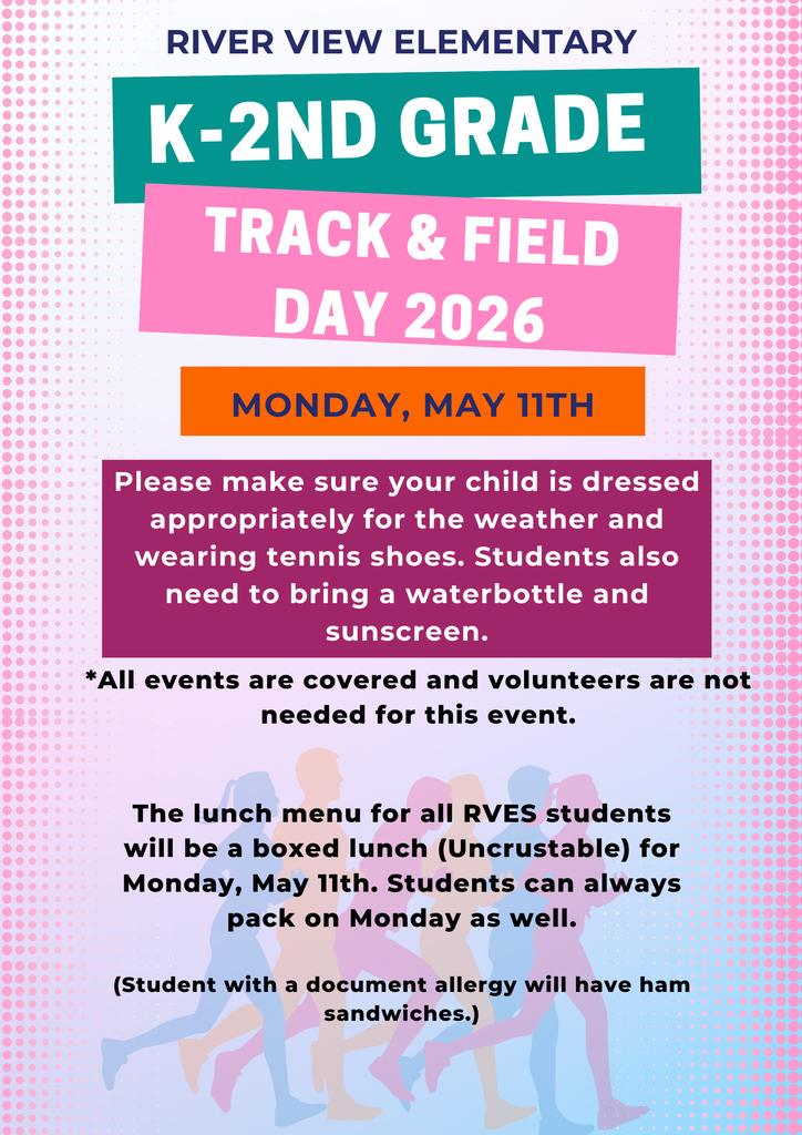 K-2 track & field Monday, May 11th 2026