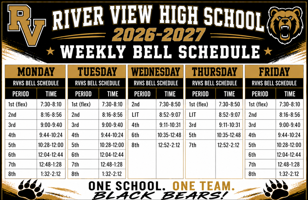 Weekly Bell Schedule