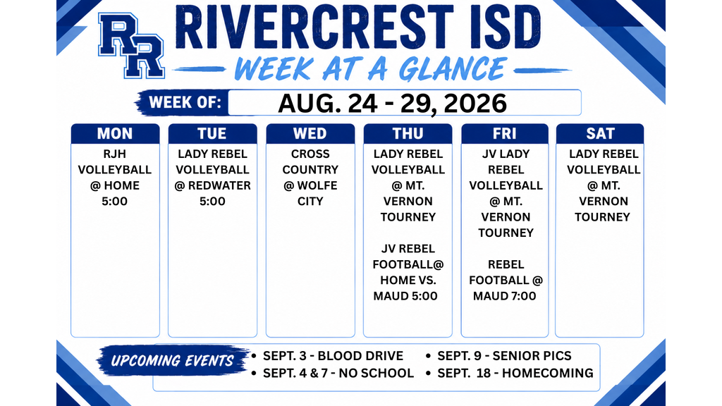 WEEKLY EVENTS 