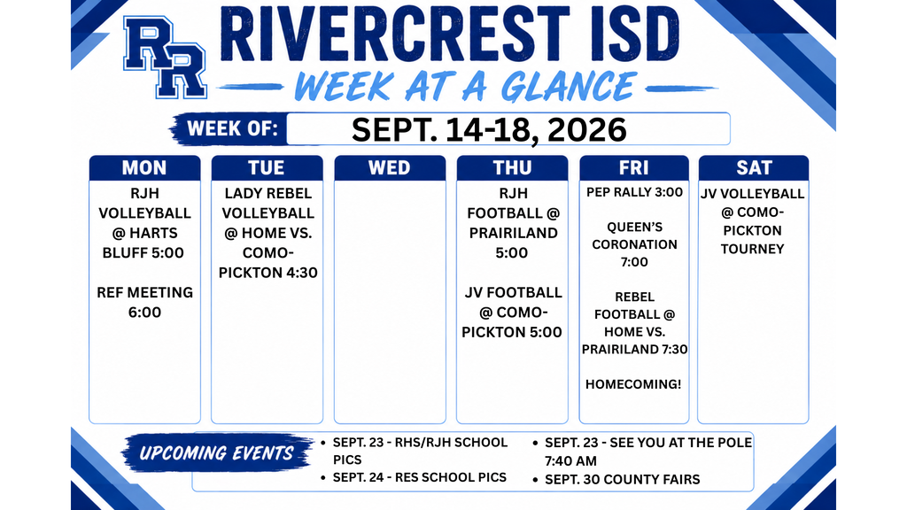 WEEKLY EVENTS