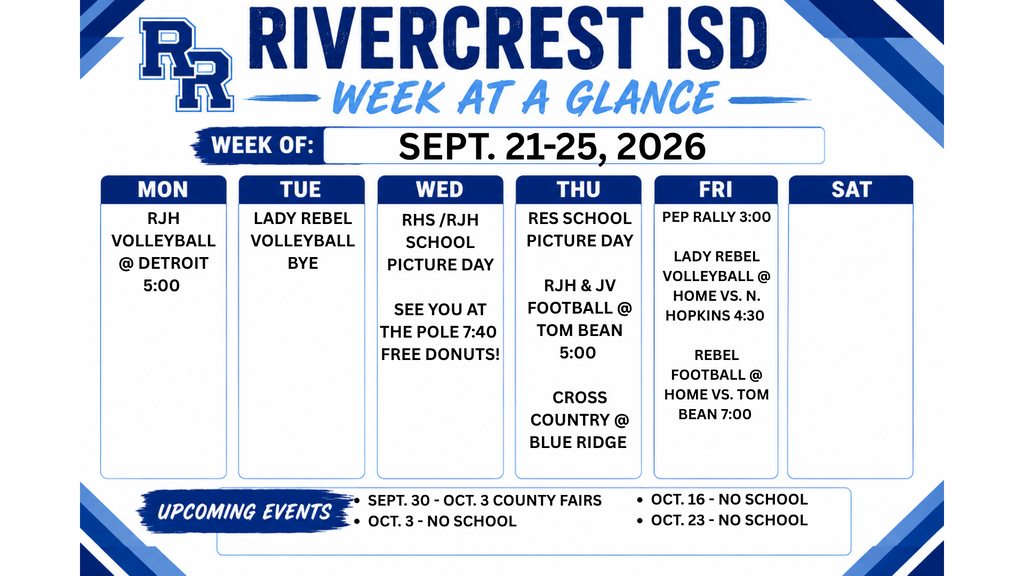 WEEKLY EVENTS