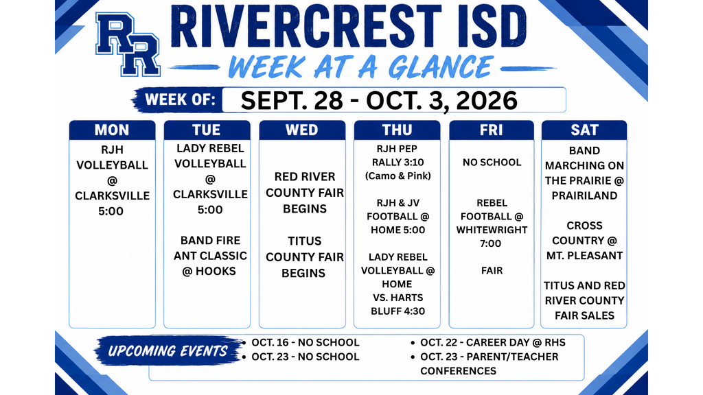 WEEKLY EVENTS