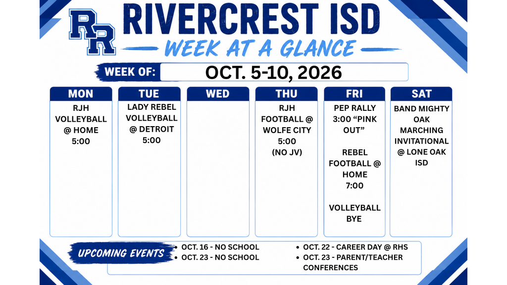 WEEKLY EVENTS