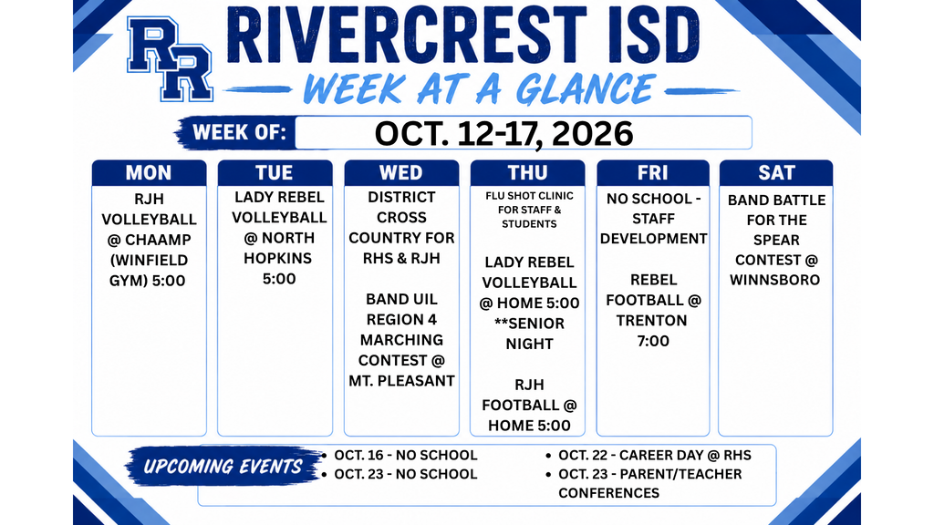 WEEKLY EVENTS
