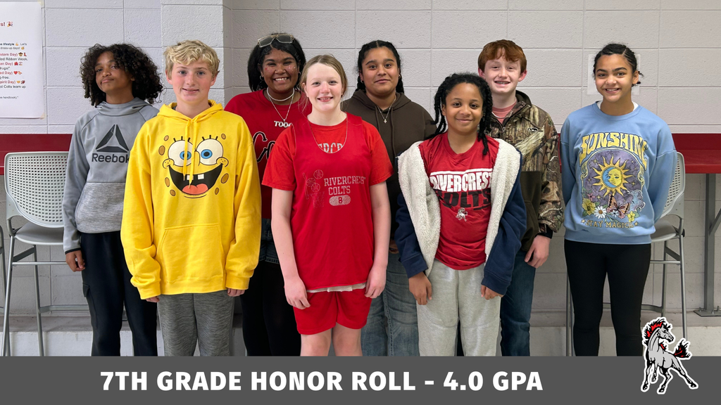 Congratulations to Rivercrest 7th-12th grade students who achieved honor roll (3.25 & higher GPA) for the first quarter! 🎉📚🏆 *Some students were unavailable for the photos.