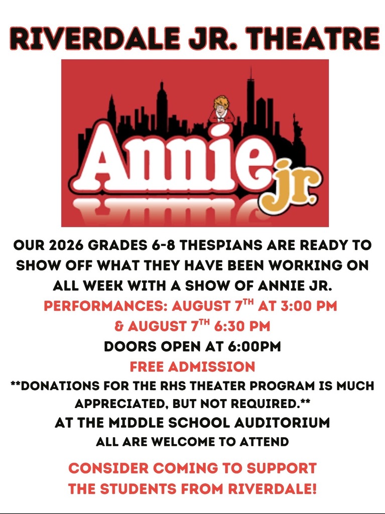 Riverdale Jr. Theatre showing of Annie Jr.