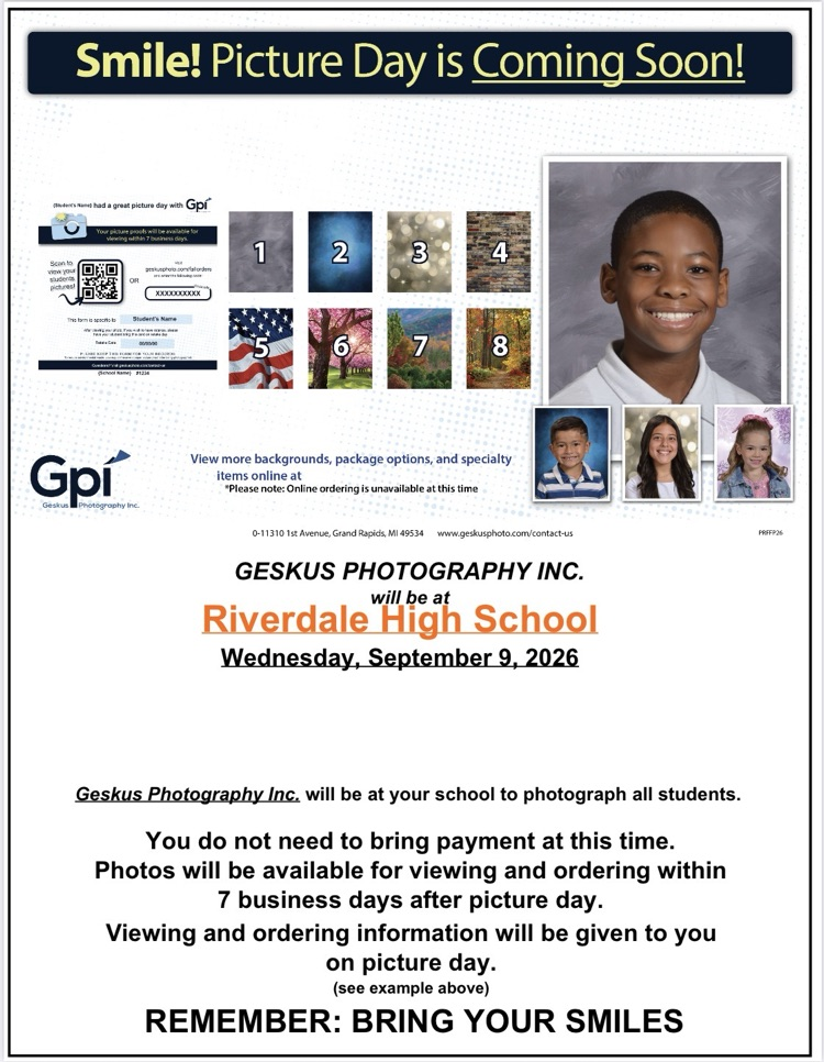 Picture Day - Sept. 9