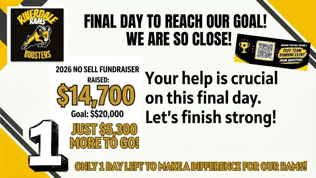Booster Club Fundraiser Final Day Reminder