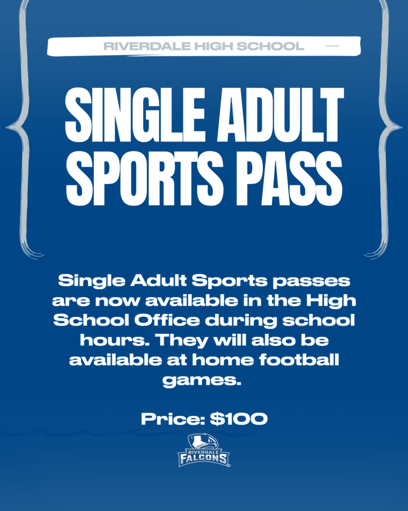 Sports Passes are available in office. $100
