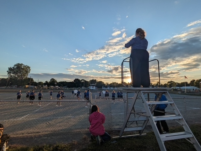 Riverdale Falcons Marching Band at Hancock County Fair Band Show