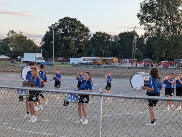 Riverdale Falcons Marching Band at Hancock County Fair Band Show