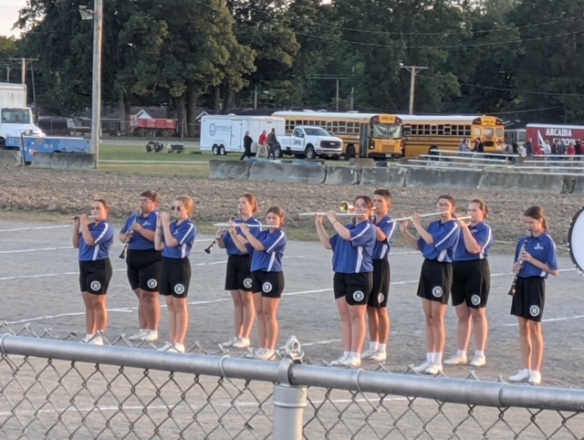 Riverdale Falcons Marching Band at Hancock County Fair Band Show 