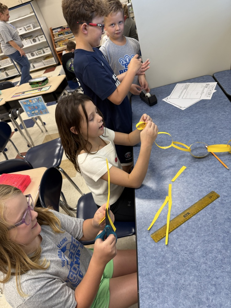 Students working in groups