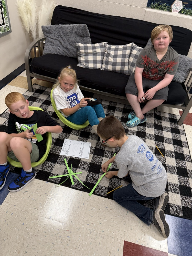 Students working in groups