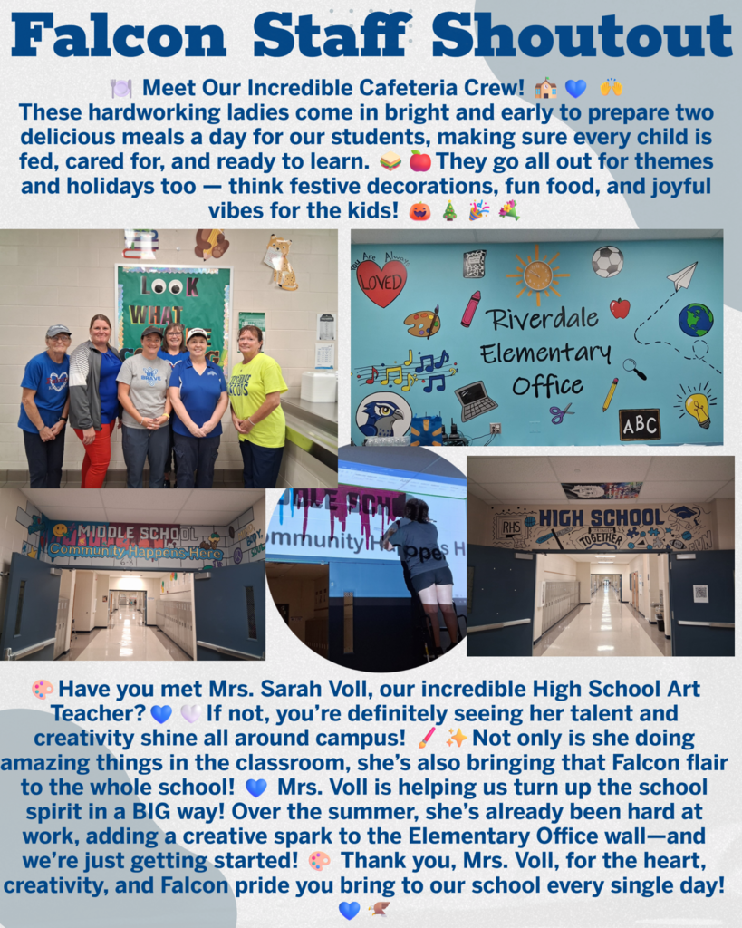 Falcon Nest News September Edition Staff Shoutout