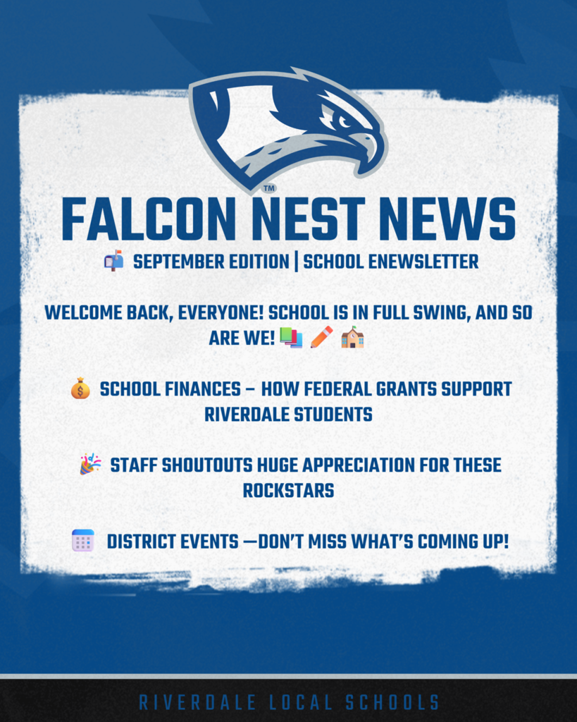 Falcon Nest News September Edition Cover Page