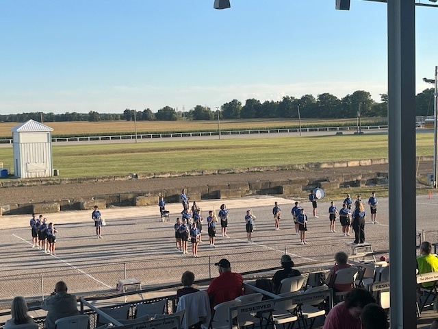 Riverdale High School  Marching Band performing at the Hardin County Fair, Tuesday September 02, 2025