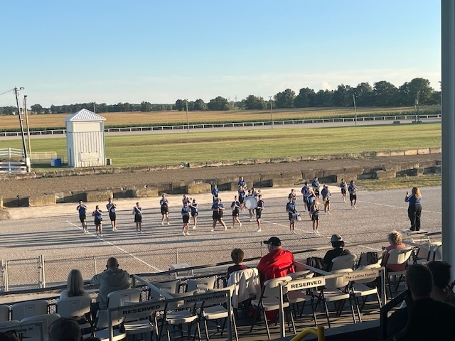 Riverdale High School  Marching Band performing at the Hardin County Fair, Tuesday September 02, 2025