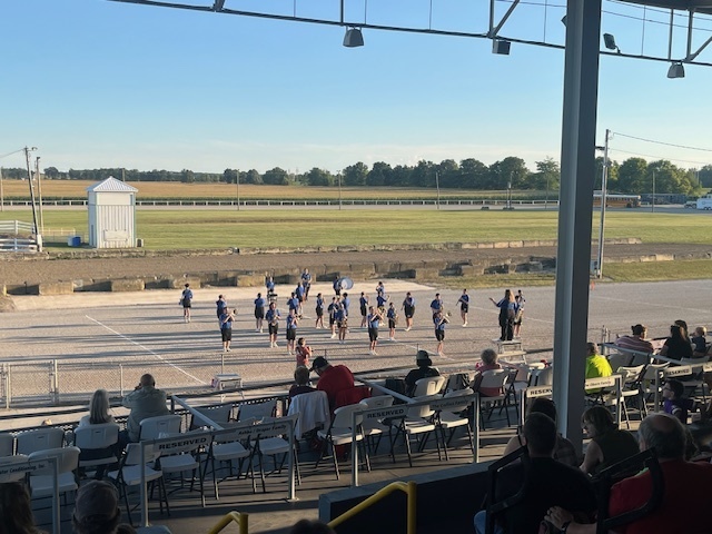 Riverdale High School  Marching Band performing at the Hardin County Fair, Tuesday September 02, 2025