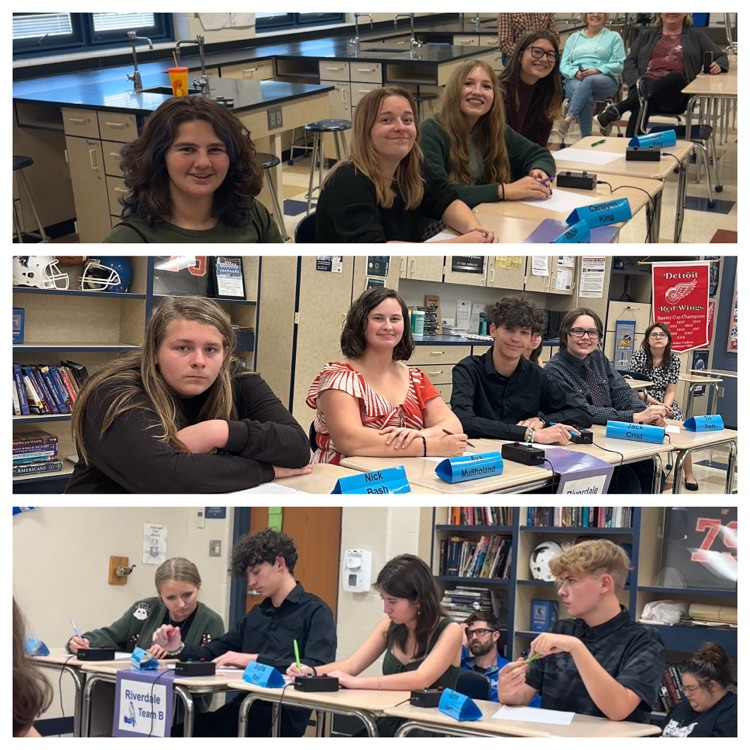 collage of quiz bowl team