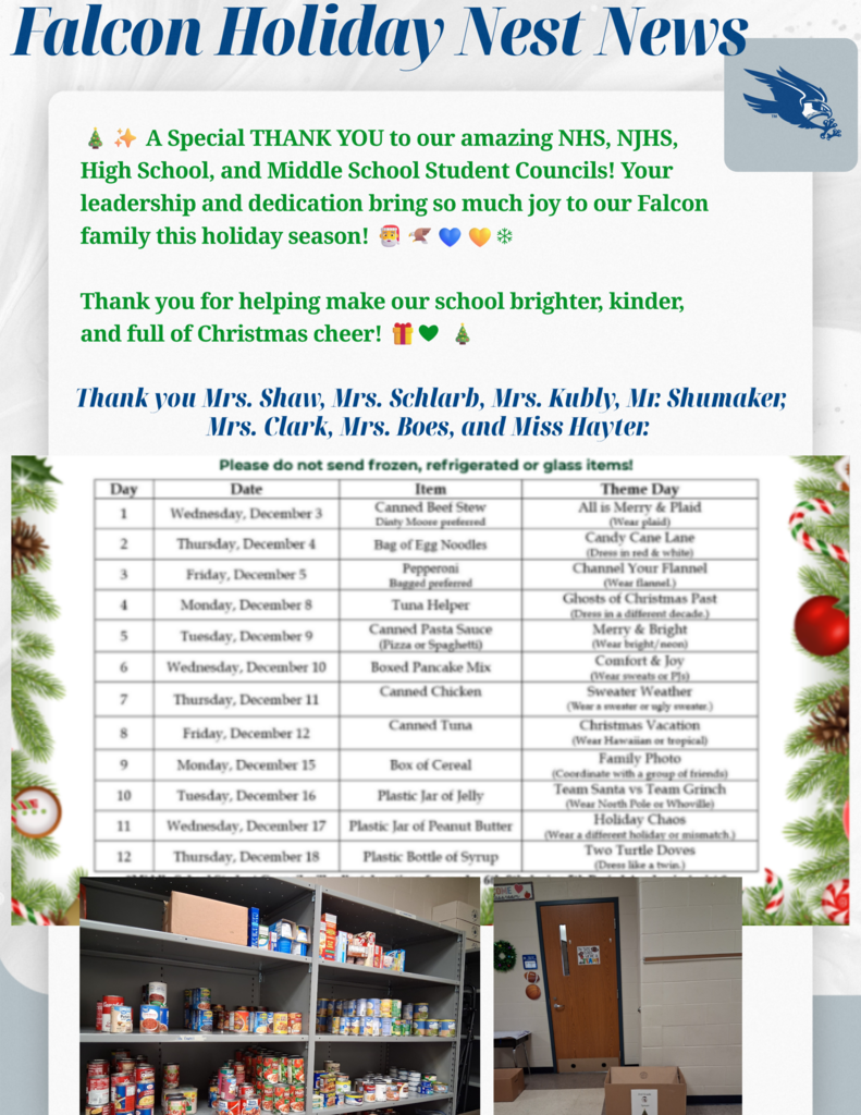 December Falcon Nest News Staff Shoutout page 2