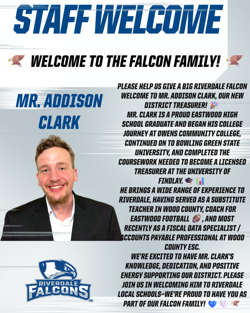 Falcon Nest News January 2026 Staff Welcome