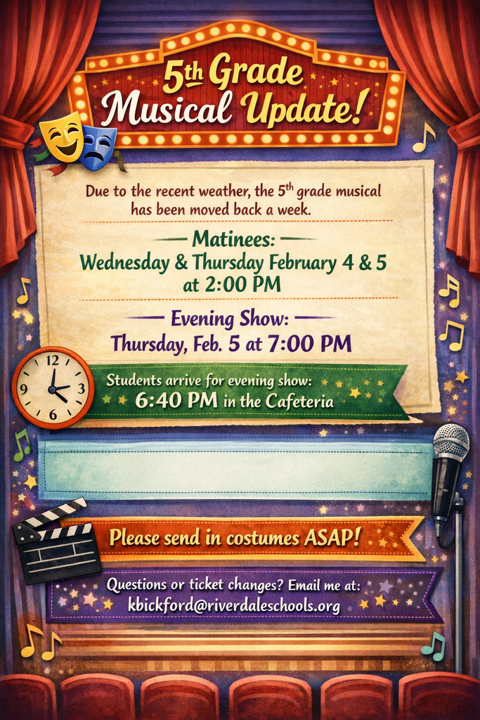 5th Grade Musical Update