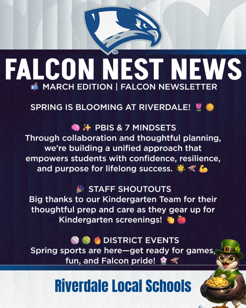 Falcon Nest News March 2026 Cover Page