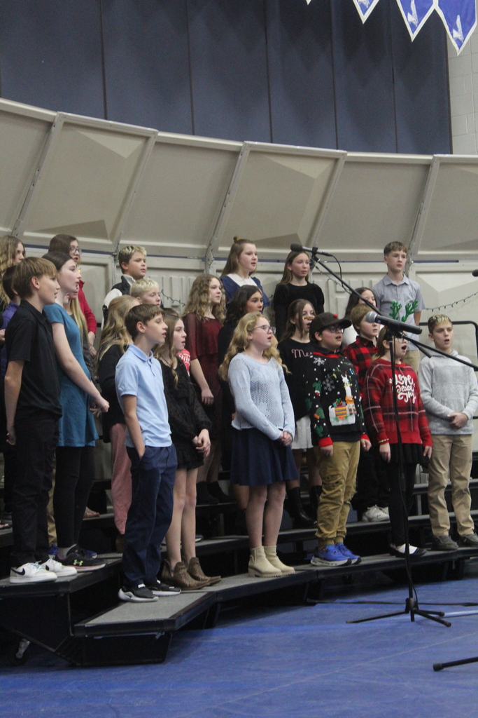 6th Grade Vocal Music Class Singing at their Christmas Concert. 