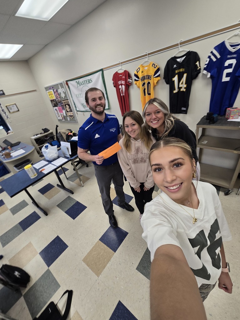 Mr. Frey is with RSADDA members Lilly, Paige, and Shayla