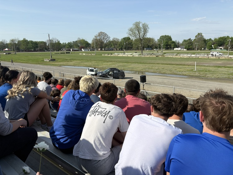 beginning of the mock crash