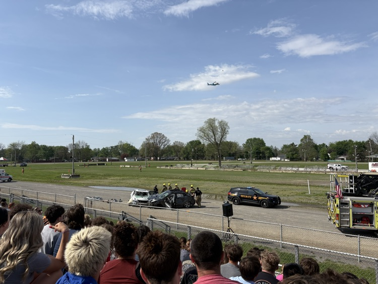 mock crash sheriffs on scene