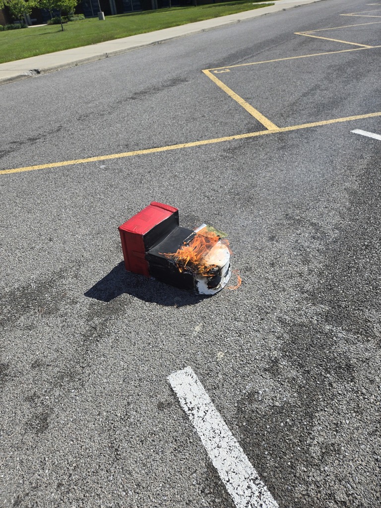 Student's house burning