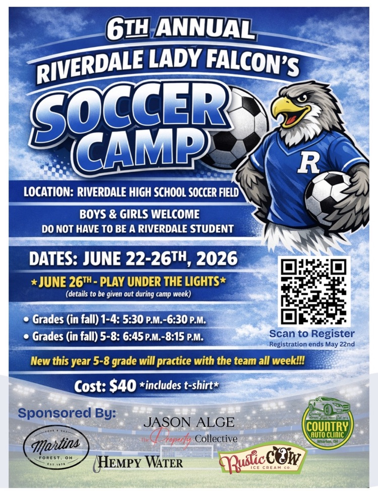 Riverdale soccer camp flyer