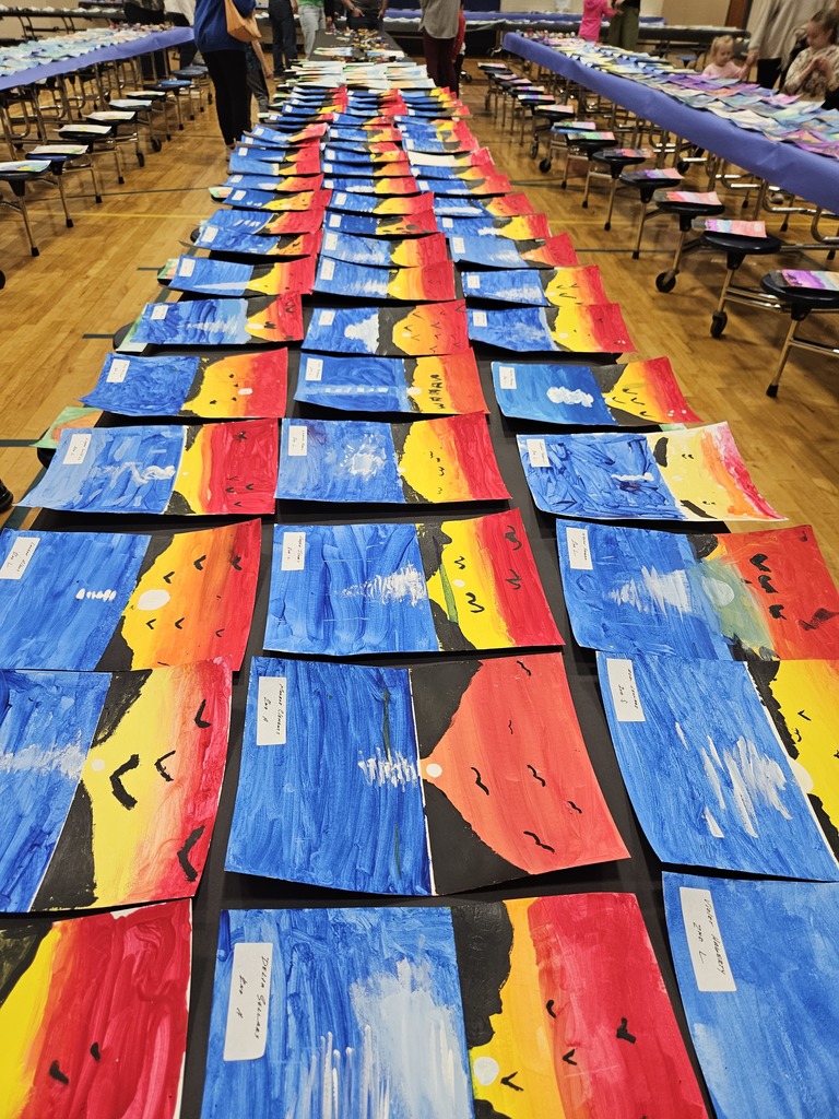 paintingf of the sunset