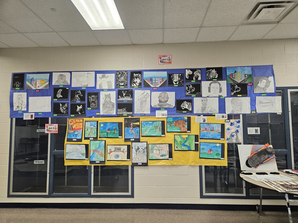 art 2 projects on the wall