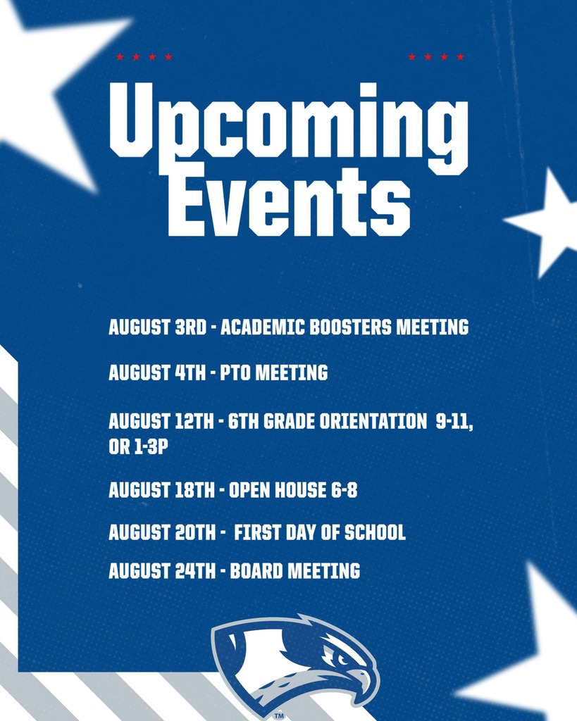 Falcon Nest News August 2026 Edition Upcoming Events