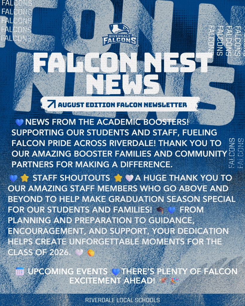 Falcon Nest News August 2026 Edition Cover page