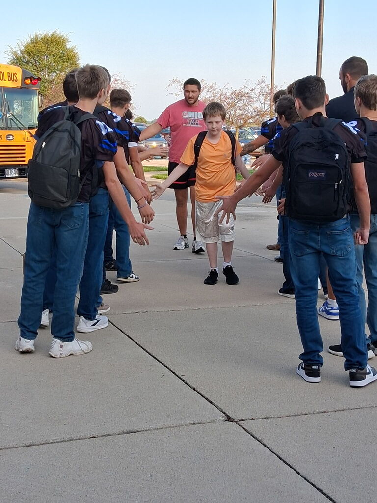 a kid and adult coming in