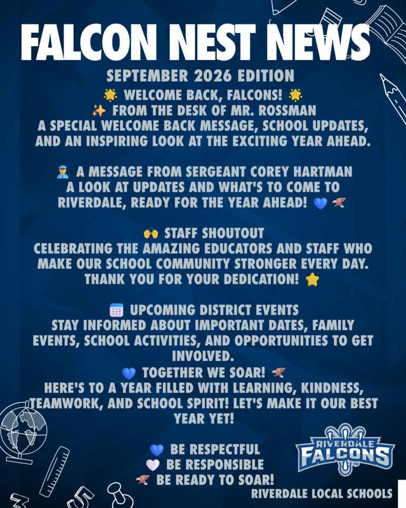 Falcon Nest News Cover Page September 2026