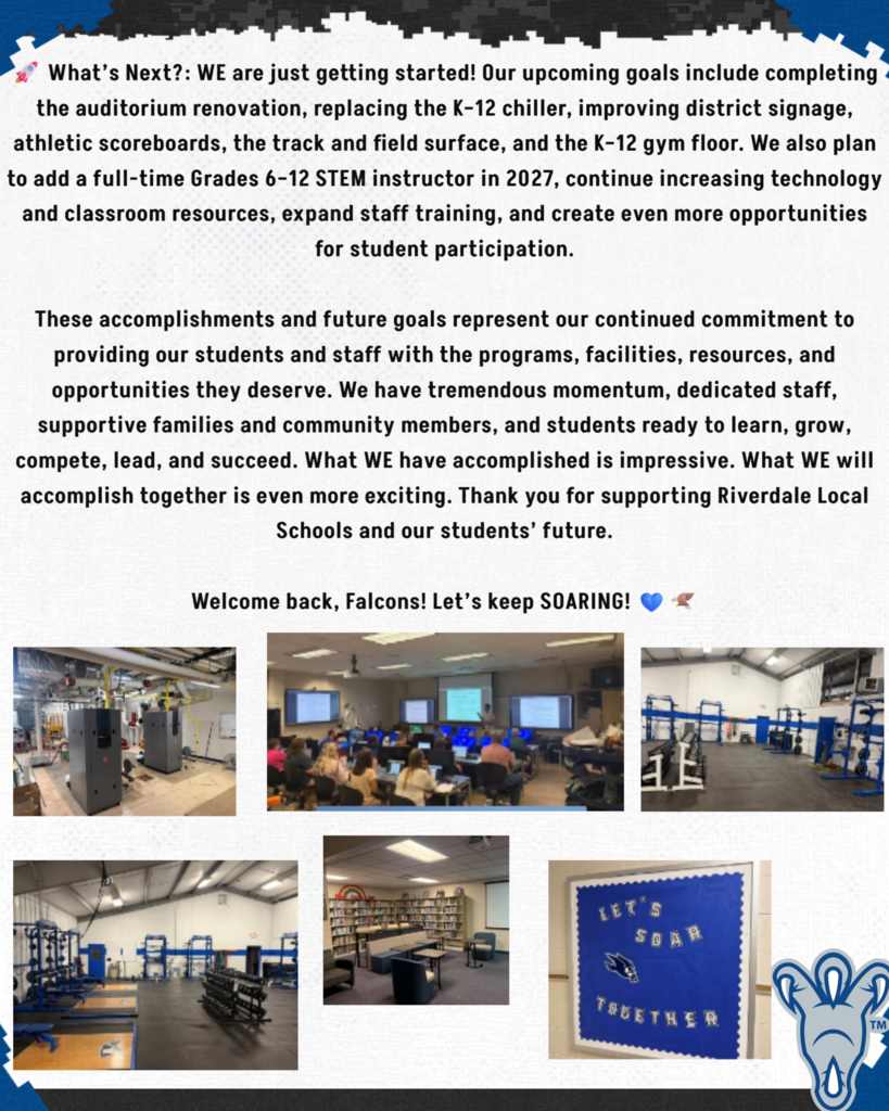 Page 3 September 2026 Falcon Nest News Mr. Rossman Continued