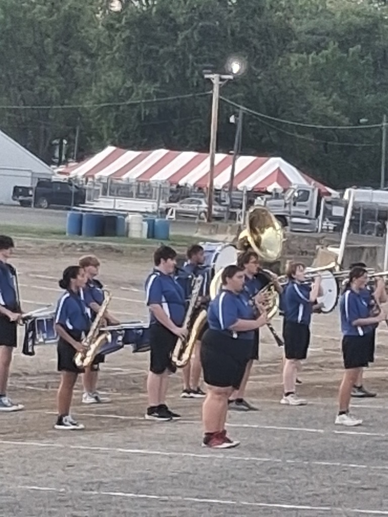 Band Members March Strong at the Hancock County Fair Band Show!