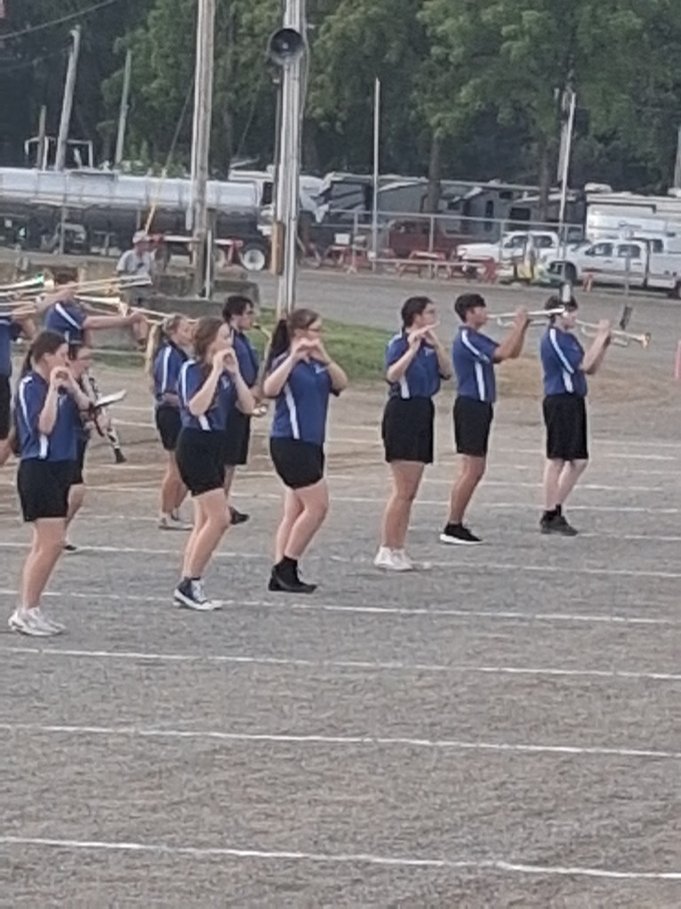 Band Members March Strong at the Hancock County Fair Band Show!