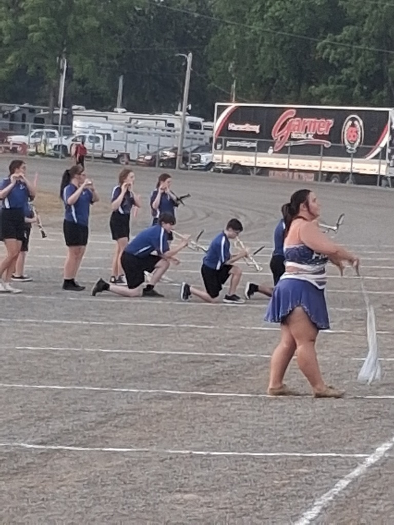 Band Members March Strong at the Hancock County Fair Band Show!