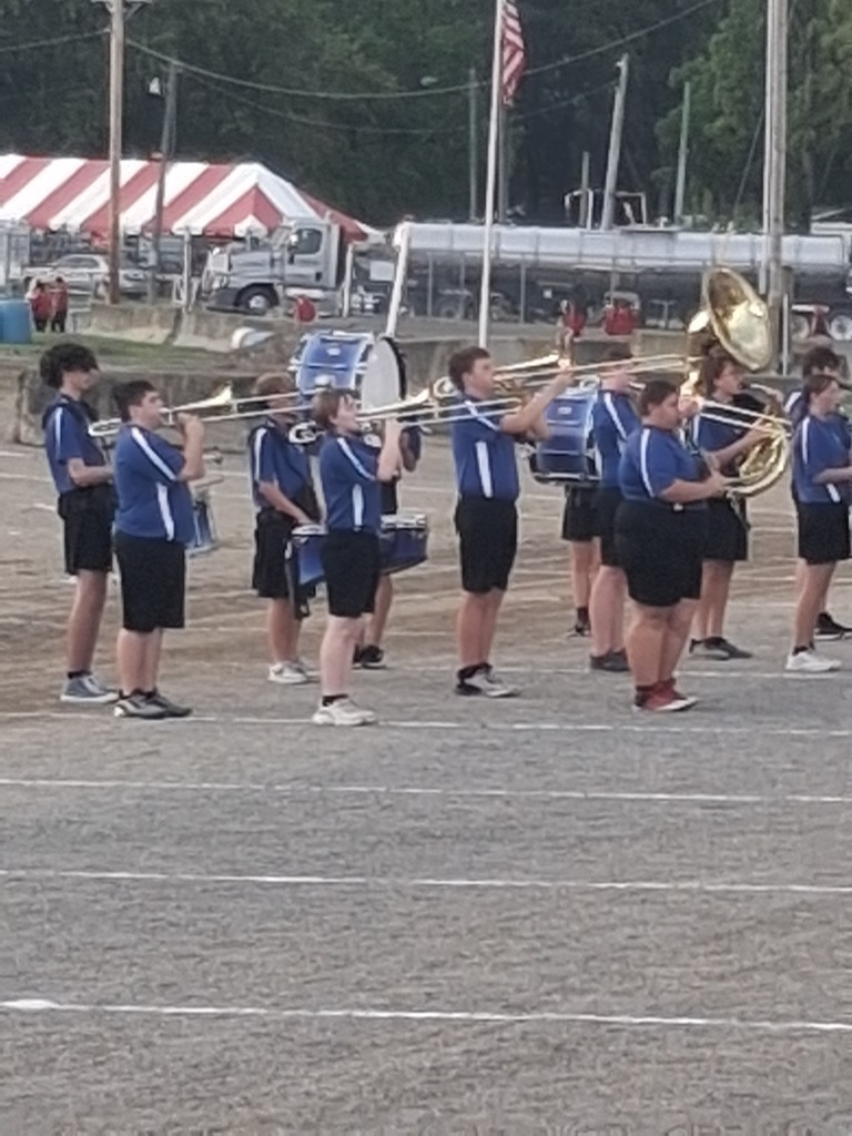 Band Members March Strong at the Hancock County Fair Band Show!