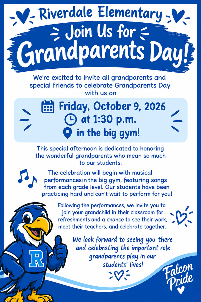 Grandparents Day Friday October 9, 2026 at 1:30