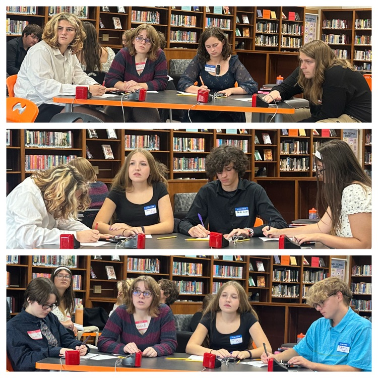 photo of Quiz bowl team competing