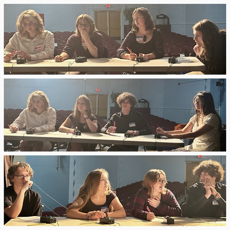 photo of Quiz bowl team competing